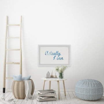 "Actually I Can III" Framed Painting Print