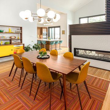 Pigment and Pattern: A New Build Midcentury Modern House