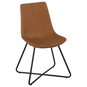 Cortesi Home Tangier Dining Chairs, Brown