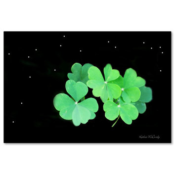 'Starry Night Clover' Canvas Art by Kathie McCurdy