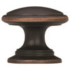 Amerock Ravino 1-1/4" 32 mm Diameter Cabinet Knob, Oil Rubbed Bronze, Single