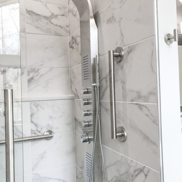 Modern Marble Master Bath