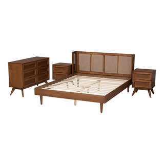 Boroughlety Mid-Century Modern Bedroom Set, King - Midcentury - Bedroom ...