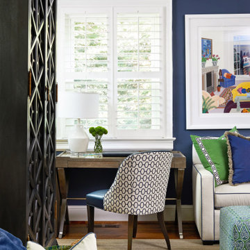 #worldtraveller - Blue and Green Family Room