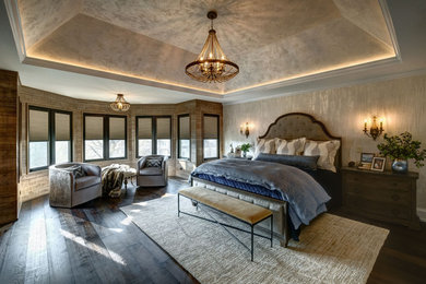Transitional bedroom in Chicago.