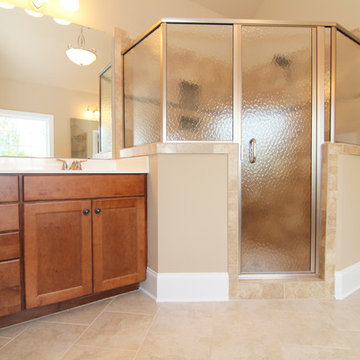 Obscure glass shower
