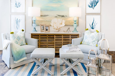 Living room - transitional living room idea in Miami