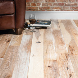 Wire Brushed Hickory Natural White Limed - Hardwood Flooring