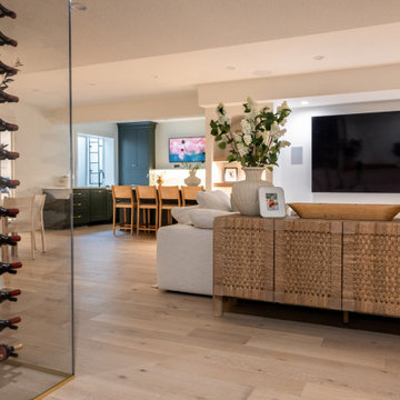 Luxury Basement Remodel with Custom Bar, Wine Display & Wellness Retreat