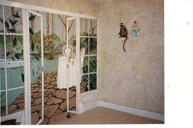 Inspiration for an eclectic home office remodel in Grand Rapids
