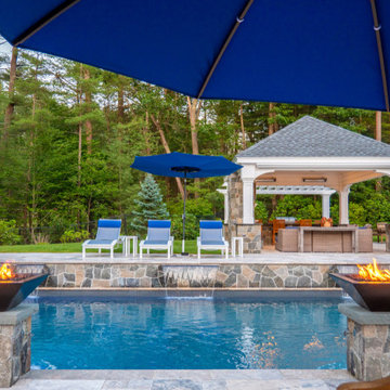 Pembroke 20'x44' PermaCrete Vinyl Liner In Ground Swimming Pool