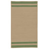 Denali End Stripe Rug, Moss Green 2'x3'