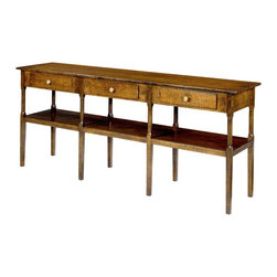 Wright Table Company - The No. 34 Console Table, Shown in Curly Maple - Buffets And Sideboards