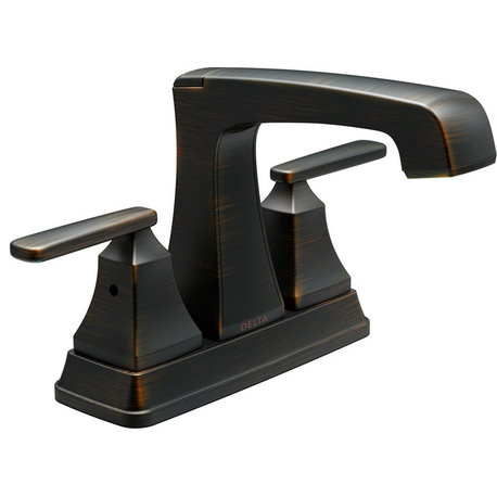 Delta Ashlyn Two Handle Tract-Pack Centerset Bathroom Faucet, Venetian Bronze
