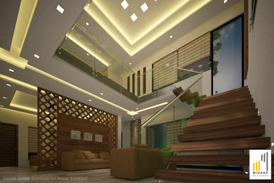 Residence Interior concept for Mr. Nasar at Edappal, Malappuram.