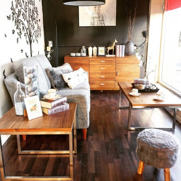 A Mid Century-Shabby Chic Living Space