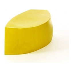 Heller - Frank Gehry Color Bench, Yellow - Outdoor Benches