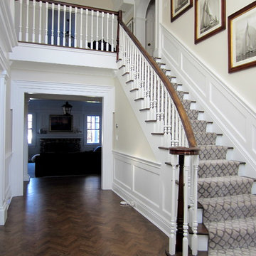 LAUREL HOLLOW RESTORATION: CUSTOM JACOBEAN/GREY BLEND AND BONA TRAFFIC HD SATIN