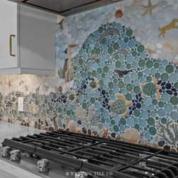 Beachfront Kitchen Mosaic Tile Backsplash Mural - Mosaic Tile