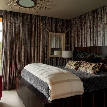 Luxury Wallpaper Bedroom in Santa Barbara