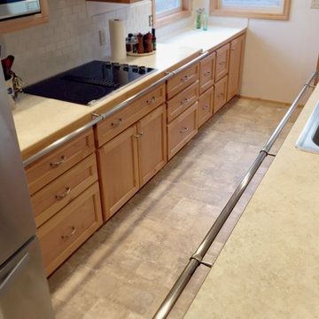Fresh Vinyl Flooring in a Kitchen Remodel