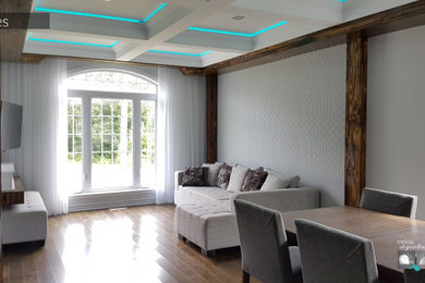 Home design - contemporary home design idea in Montreal