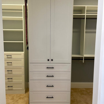 Closed Shelving within a Closet