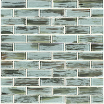 Verde 2X6 Glass Subway Tile, 10 Sheets