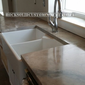 Concrete countertops (Butler Shouse)