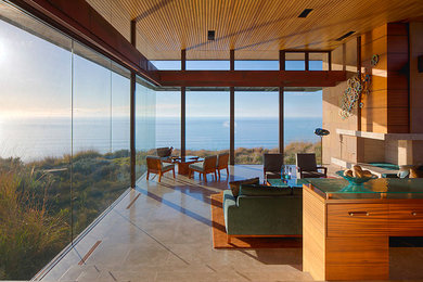 Living room - contemporary living room idea in San Diego