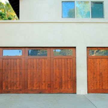 Craftsman wood garage door