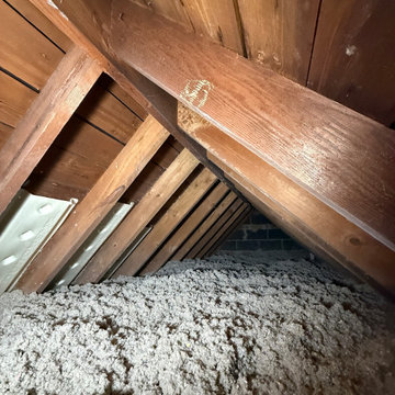 Attic Upgrade with cellulose insulation