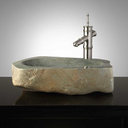 TRIKALA NATURAL STONE VESSEL SINK - Bathroom Sinks