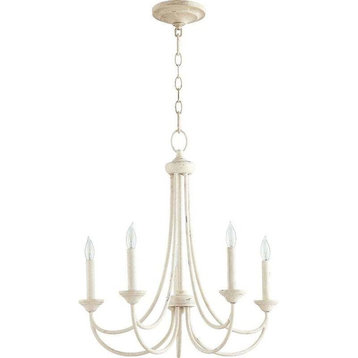 Five Light Persian White Up Chandelier