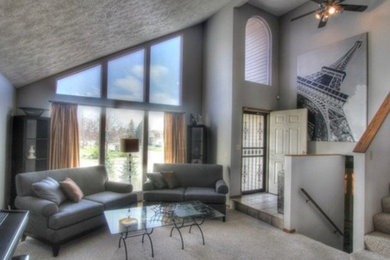 Transitional home design photo in Seattle