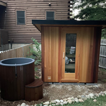Outdoor Sauna and Cold Plunge