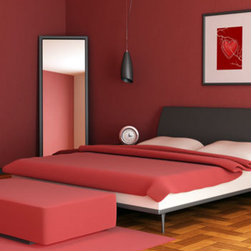 Simple black frame for floor mirror - Floor Mirrors