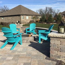 Back patio install with fire pit - Products
