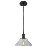 Innovations Lighting - 1-Light Orwell 9" Mini Pendant, Matte Black, Glass: Clear - A truly dynamic fixture, the Ballston fits seamlessly amidst most decor styles. Its sleek design and vast offering of finishes and shade options makes the Ballston an easy choice for all homes.
