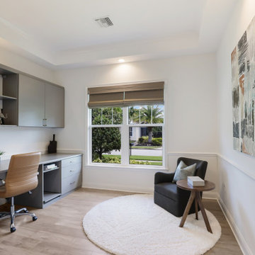 Home Office with Built-In Workspace — West of the Trail Sarasota