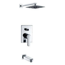 Single-Lever Concealed Shower and Tub Faucet Trim Kit - Tub And Shower Faucet Sets
