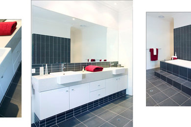 Contemporary bathroom in Perth.