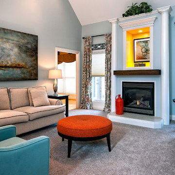 Upscale, Colorful Living Room