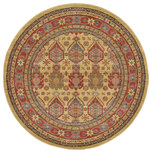 Unique Loom - Unique Loom Beige Balash Sahand 6' 0 x 6' 0 Round Rug - Our Sahand Collection brings the authentic feel of Persia into your home. Not only are these rugs unique, they can also be used in a variety of decorative ways. This collection graciously blends Persian and European designs with today's trends. The mixture of bright and subtle colors, along with the complexity of the vivacious patterns, will highlight any area in your house.