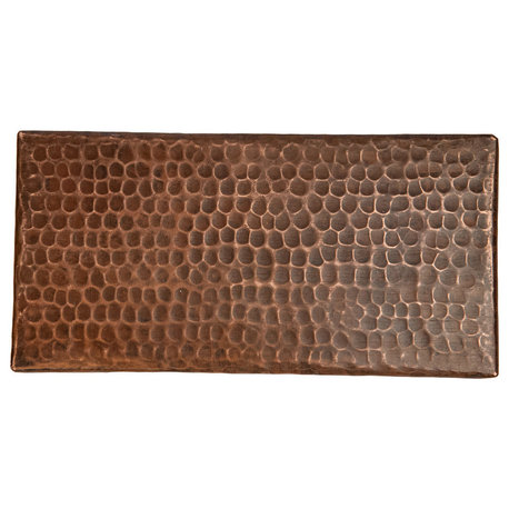 Premier Copper Products T48DBH 4" x 8" Hammered Copper Tile