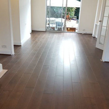 Dark Wood Floor Installed In Richmond