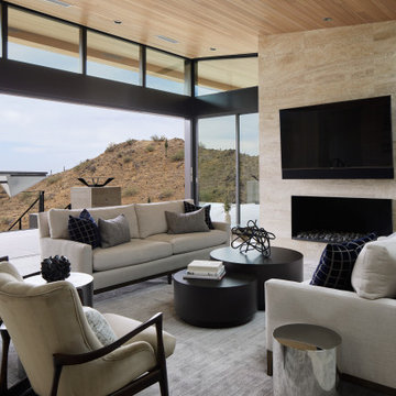 Straight Edge - Family Room with Mountain Views