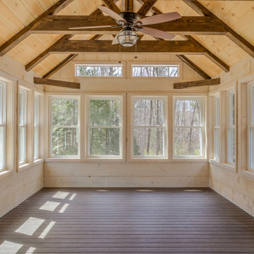 Cathedral 4 season porch and deck