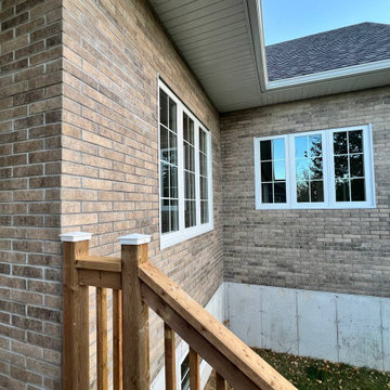 Facade installation project in Georgina, ON