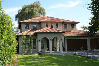 This is an example of a mediterranean exterior in Melbourne.